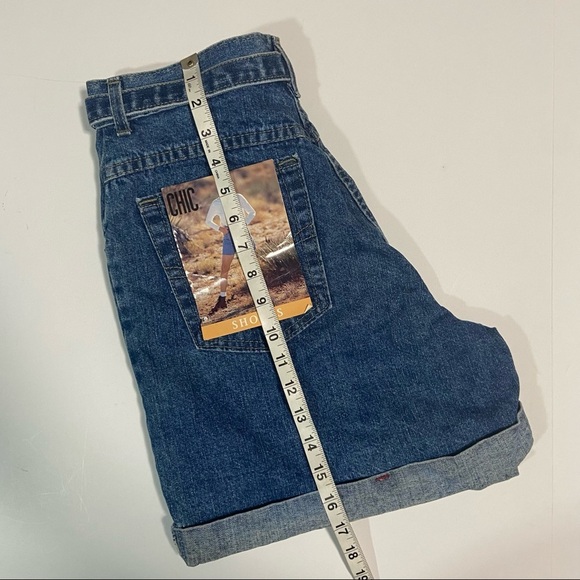 Vtg CHIC Jeans Military Jean Short - Picture 5 of 6